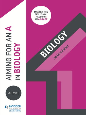 cover image of Aiming for an a in A-level Biology